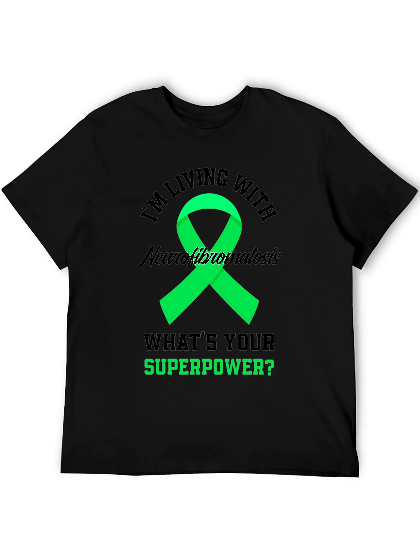 Neurofibromatosis Awareness T-Shirt - Superpower Ribbon