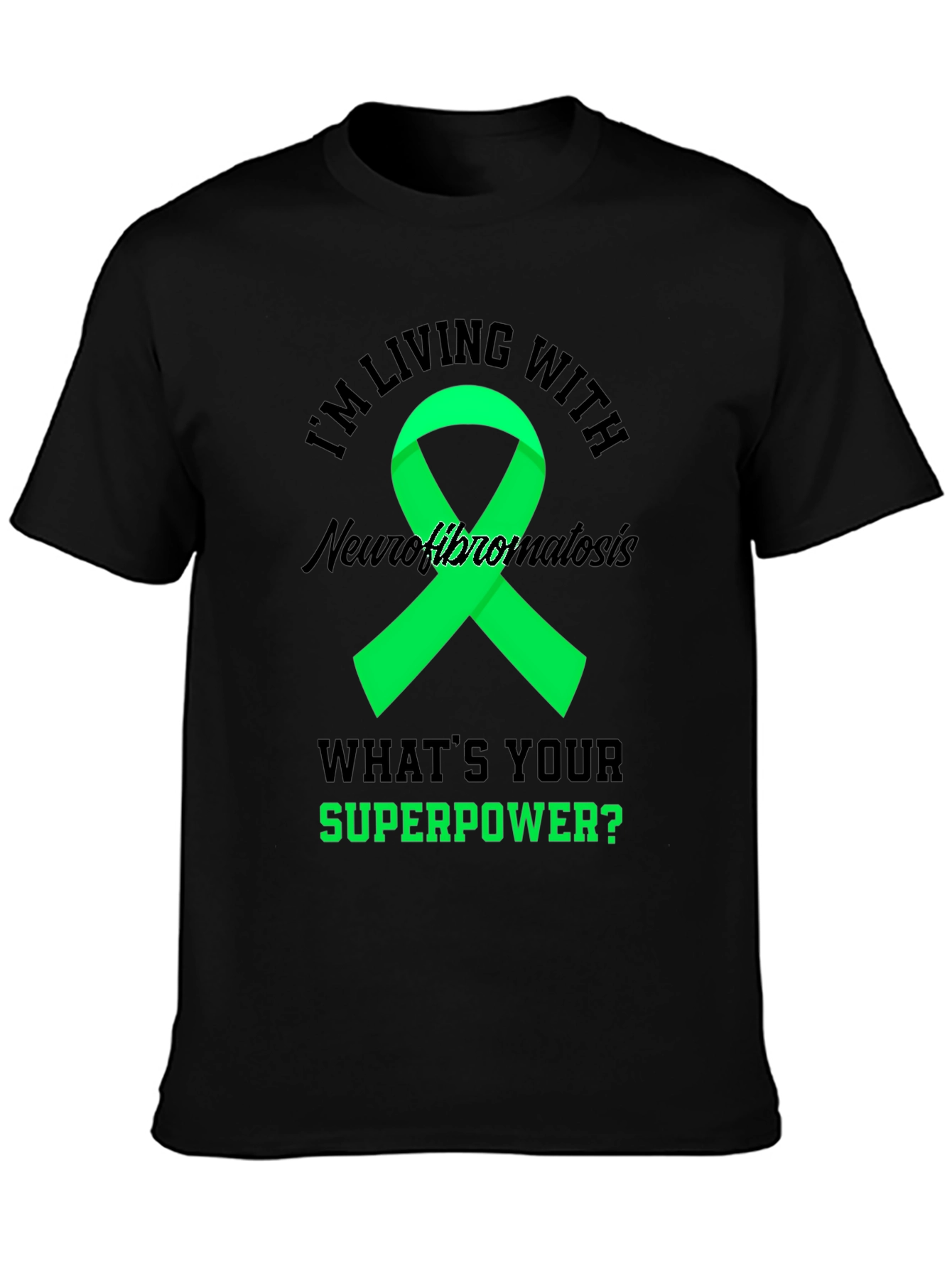 Neurofibromatosis Awareness T-Shirt - Superpower Ribbon