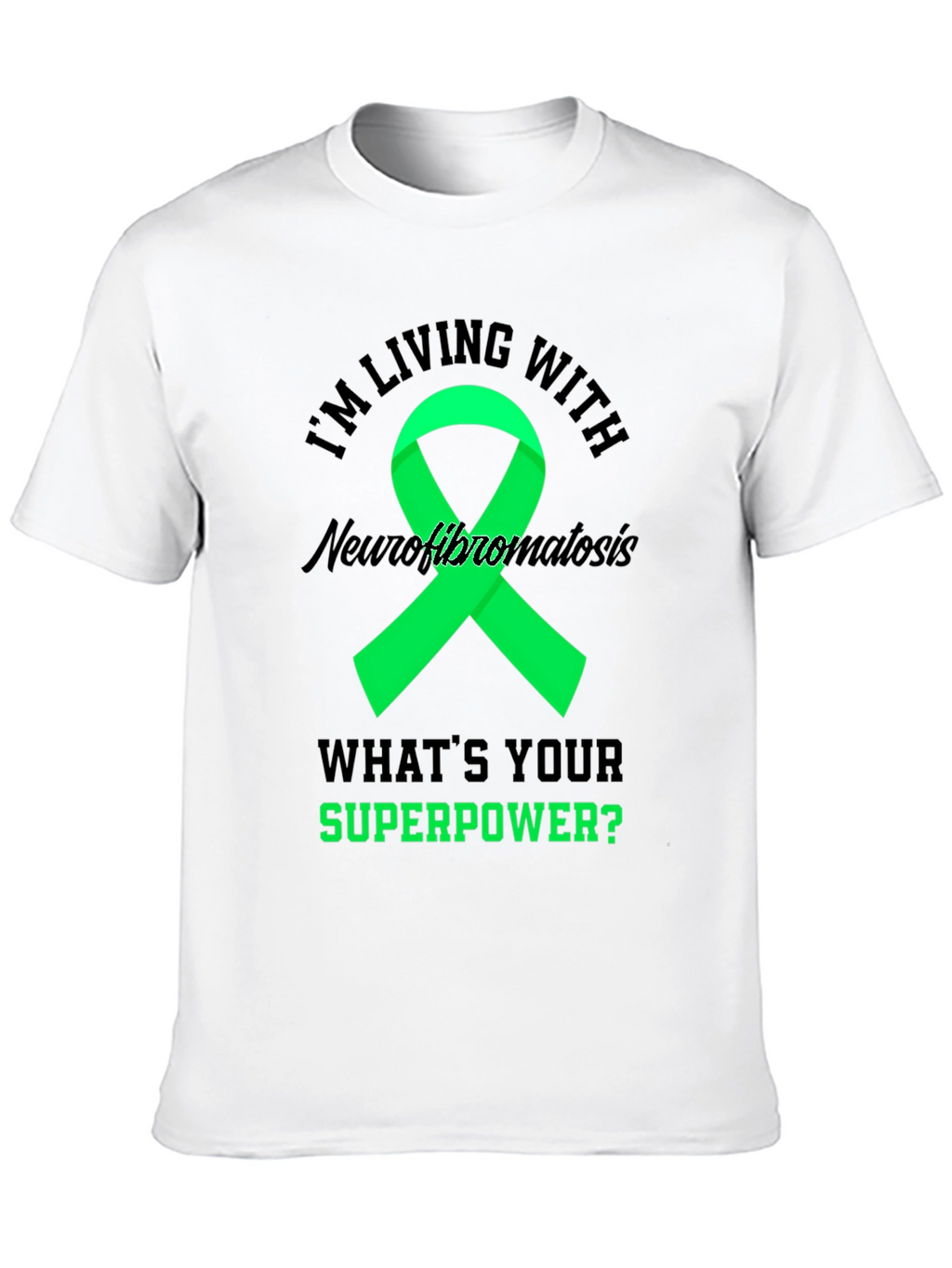 Neurofibromatosis Awareness T-Shirt - Superpower Ribbon