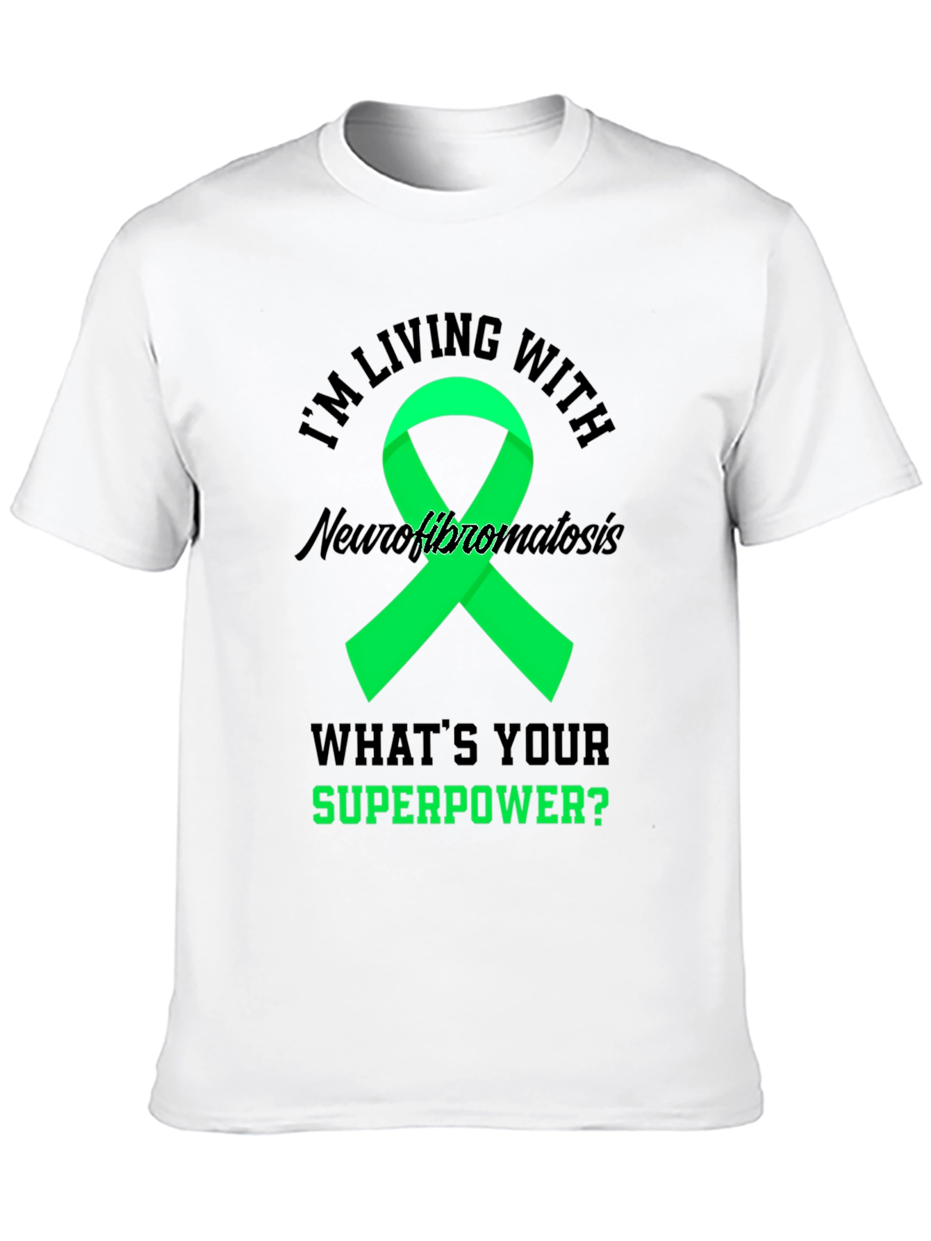 Neurofibromatosis Awareness T-Shirt - Superpower Ribbon