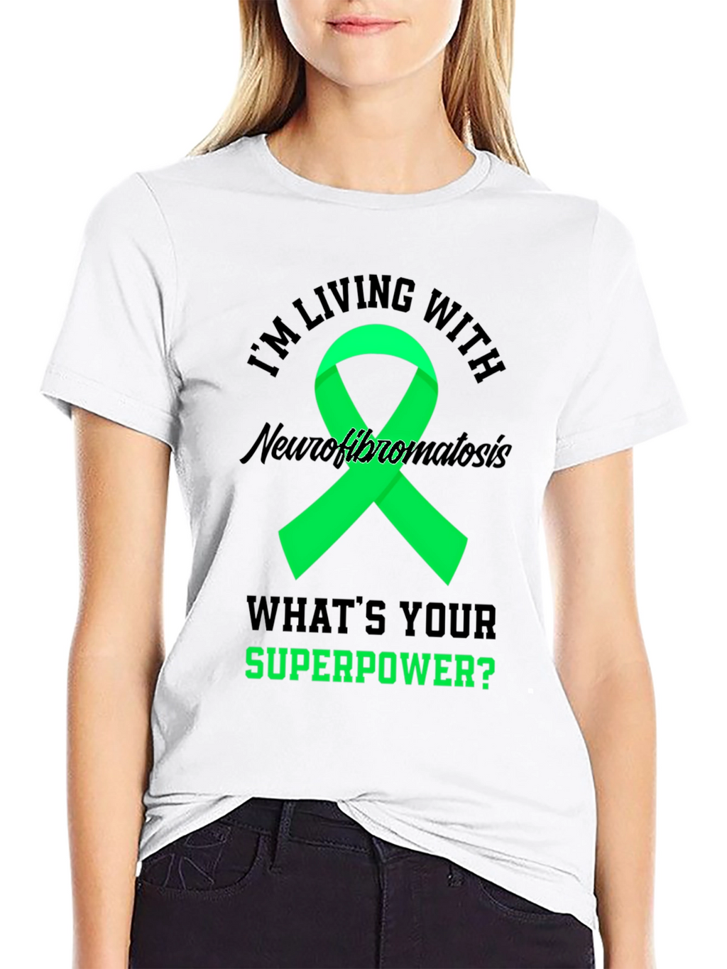 Neurofibromatosis Awareness T-Shirt - Superpower Ribbon