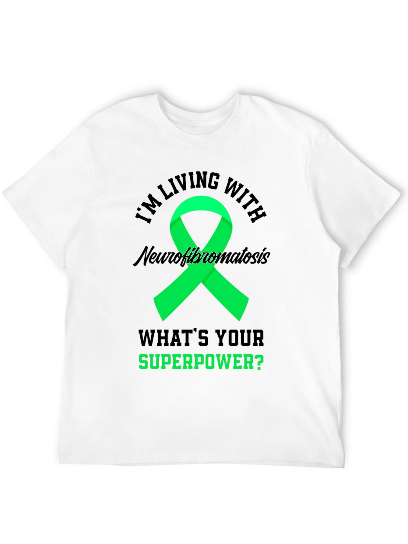 Neurofibromatosis Awareness T-Shirt - Superpower Ribbon