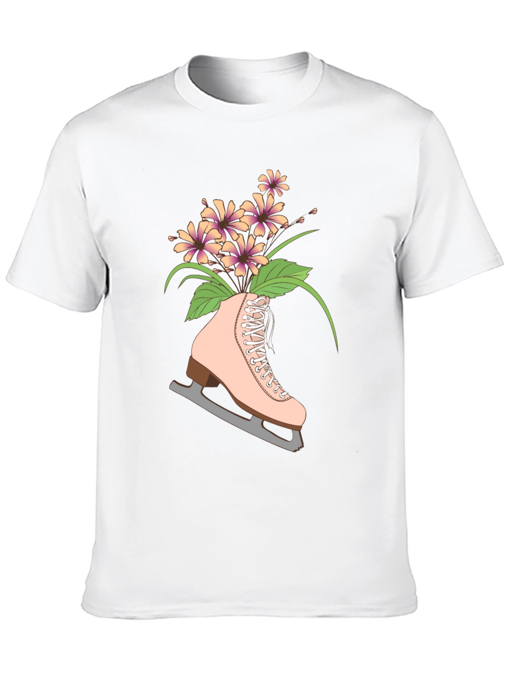Floral Ice Skate Graphic Tee