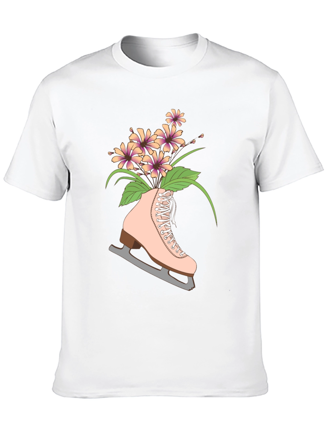 Floral Ice Skate Graphic Tee