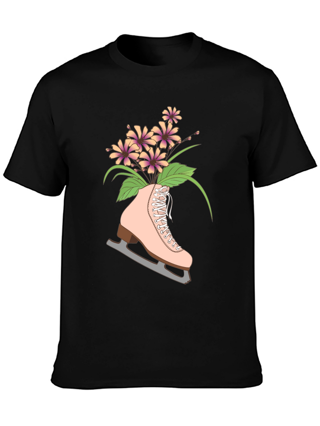 Floral Ice Skate Graphic Tee