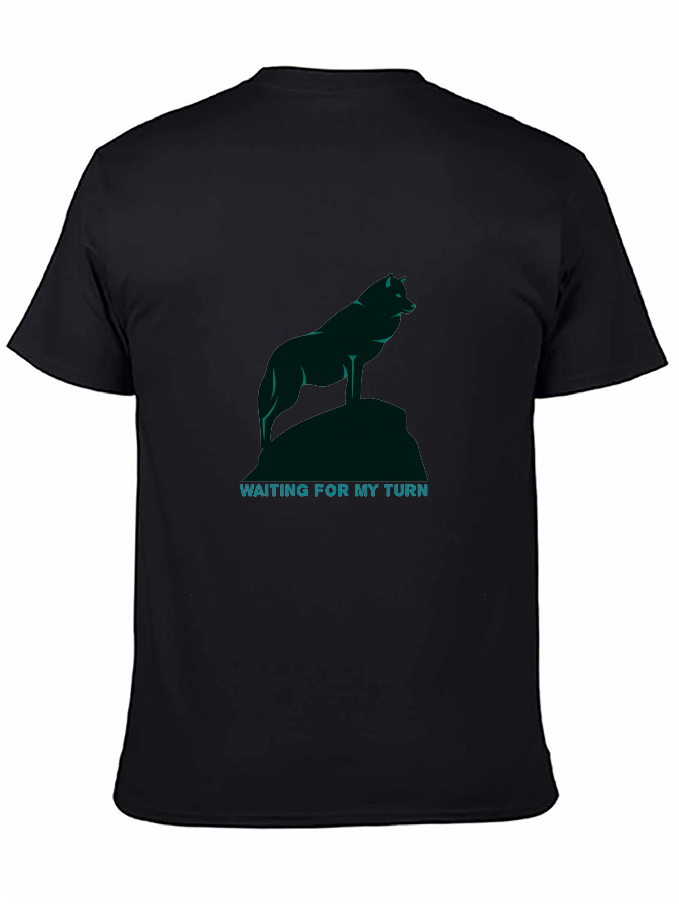 Wolf Silhouette Graphic T-Shirt - Waiting For My Turn