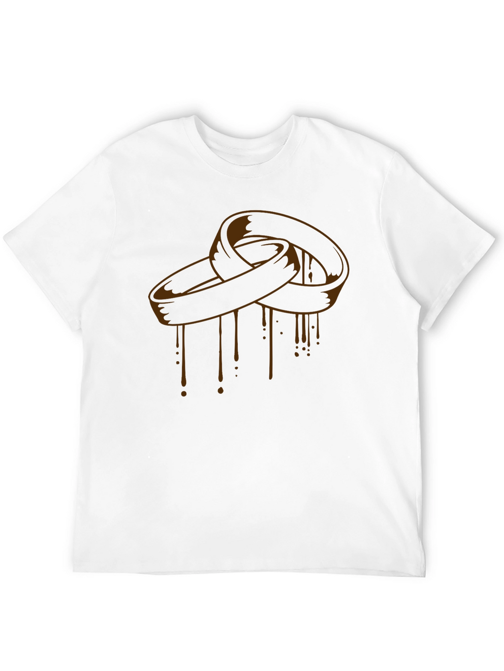 Melting Rings Graphic Tee - Stylish Black T-Shirt