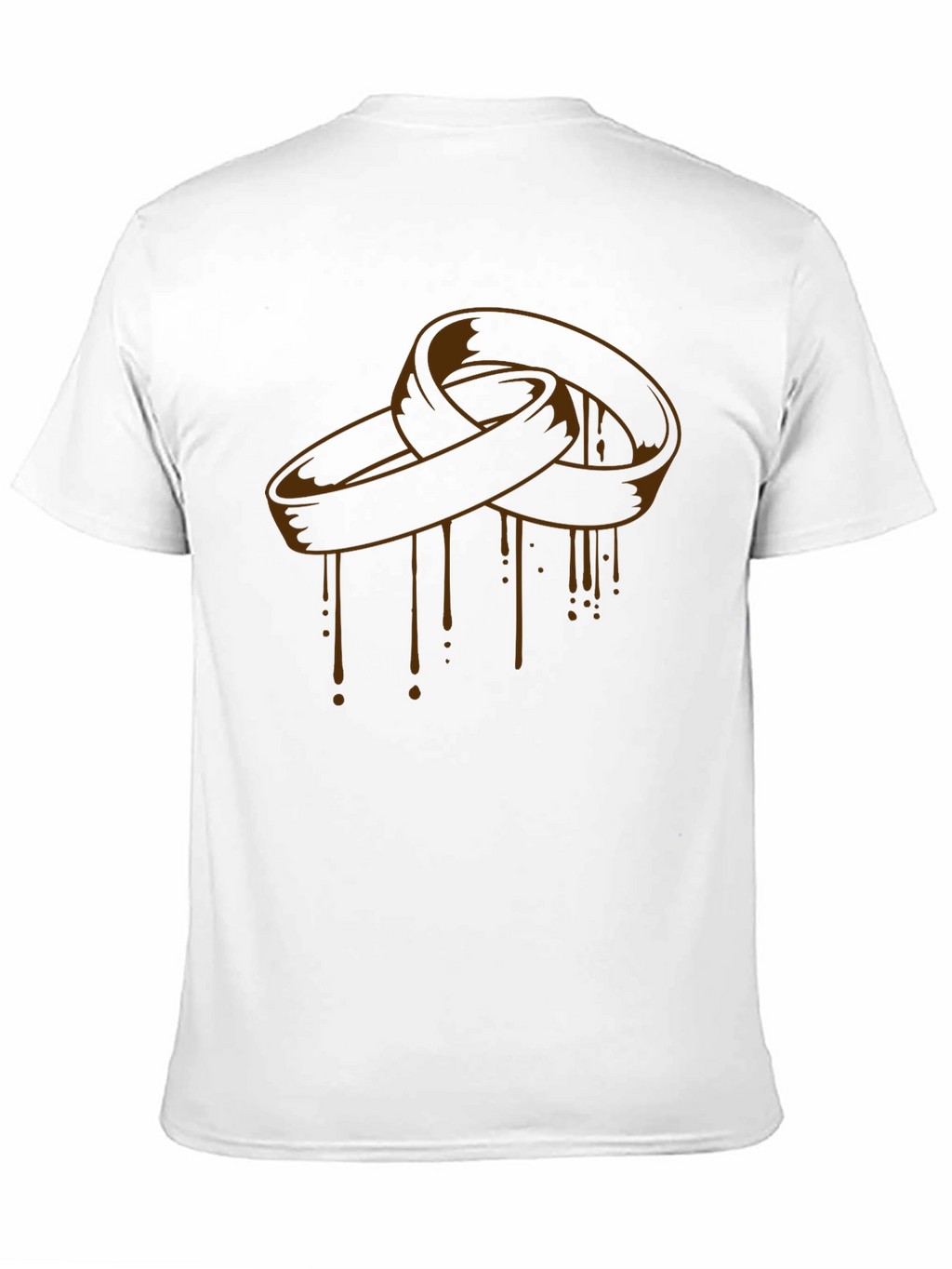 Melting Rings Graphic Tee - Stylish Black T-Shirt