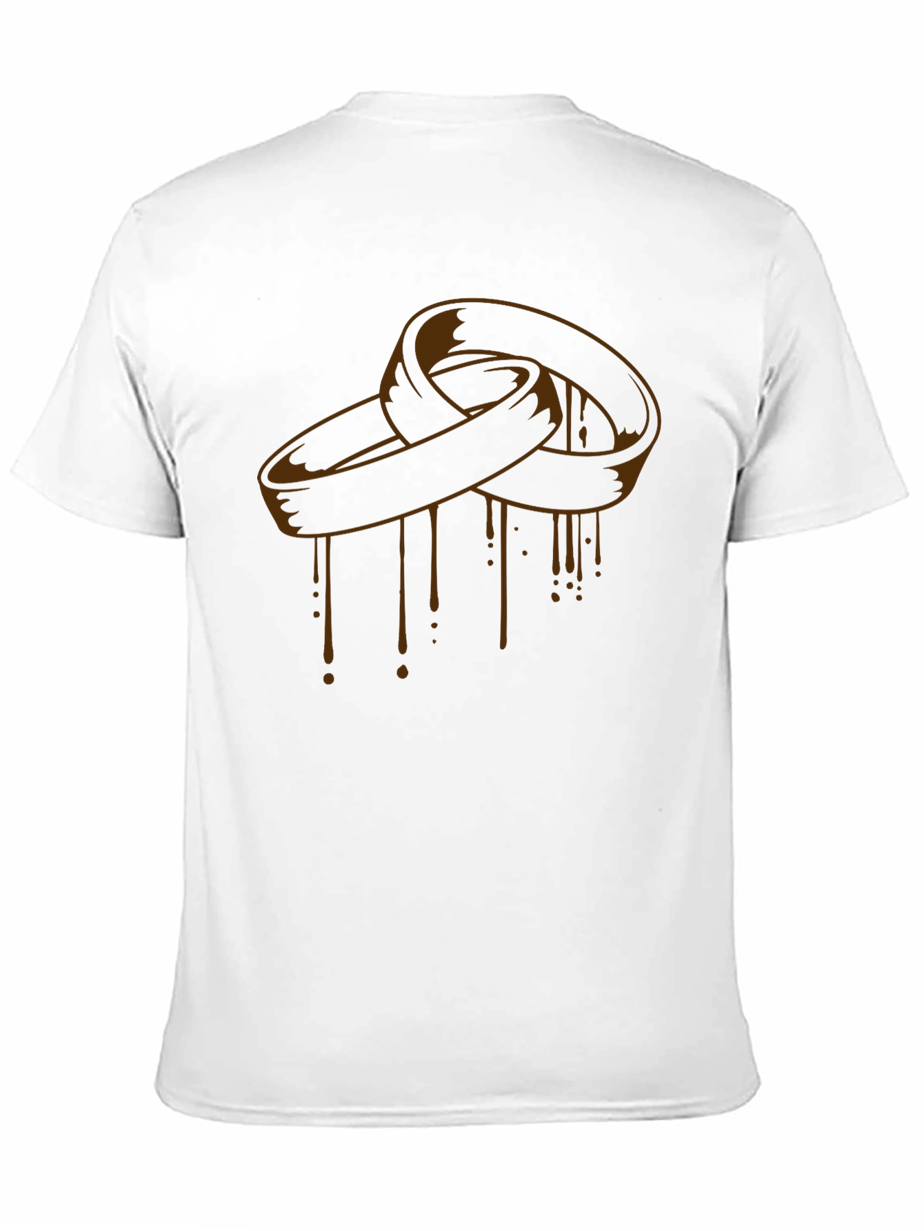 Melting Rings Graphic Tee - Stylish Black T-Shirt