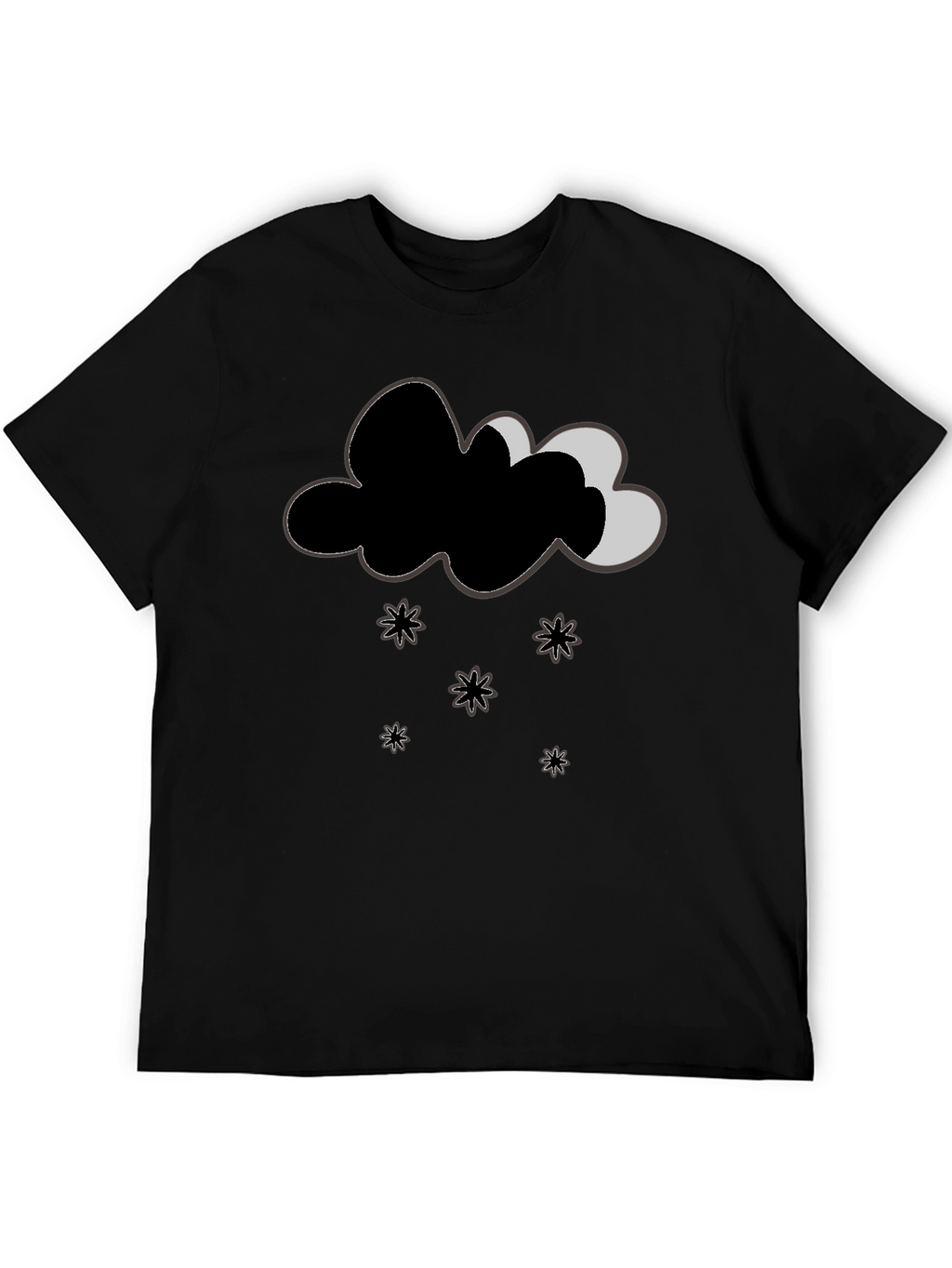 Whimsical Weather Tee - Cloud & Stars Design