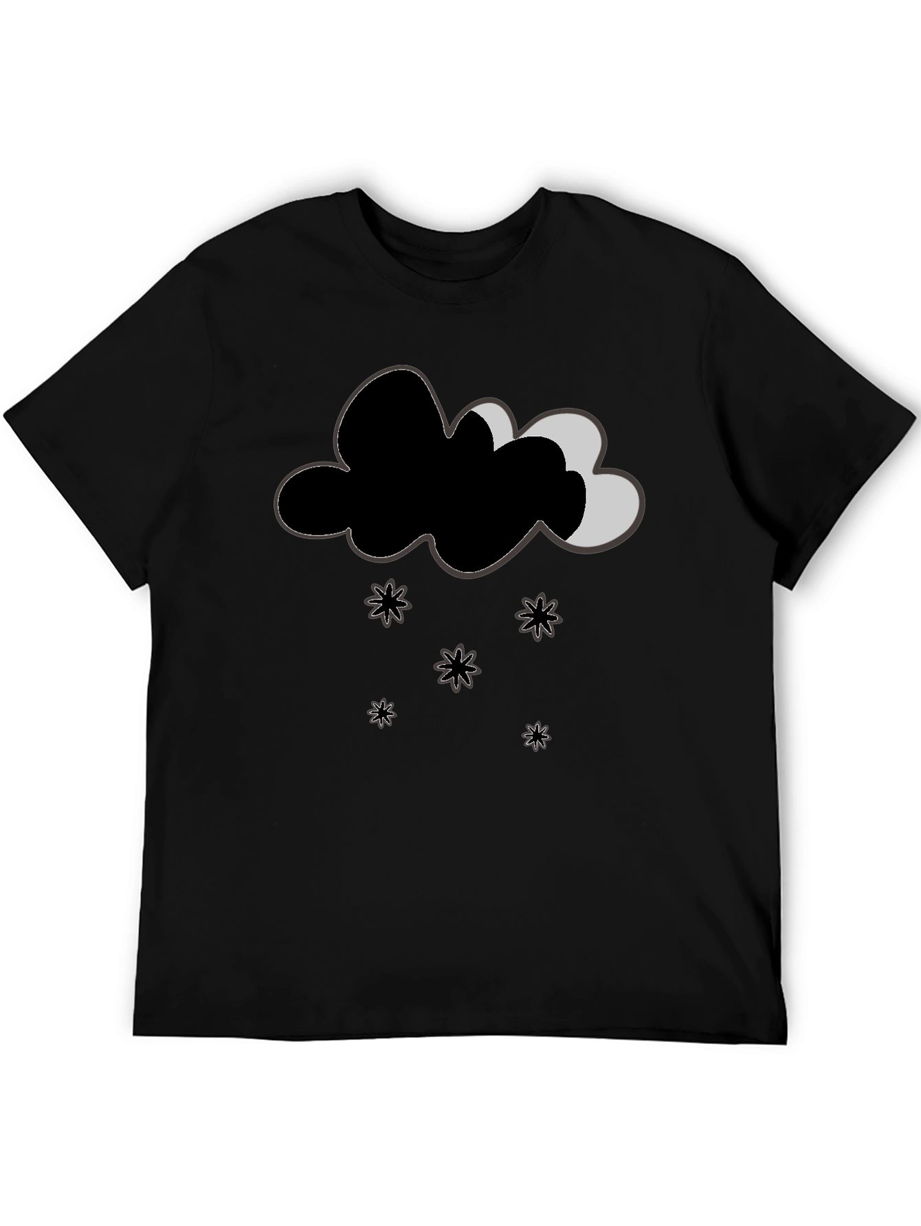 Whimsical Weather Tee - Cloud & Stars Design
