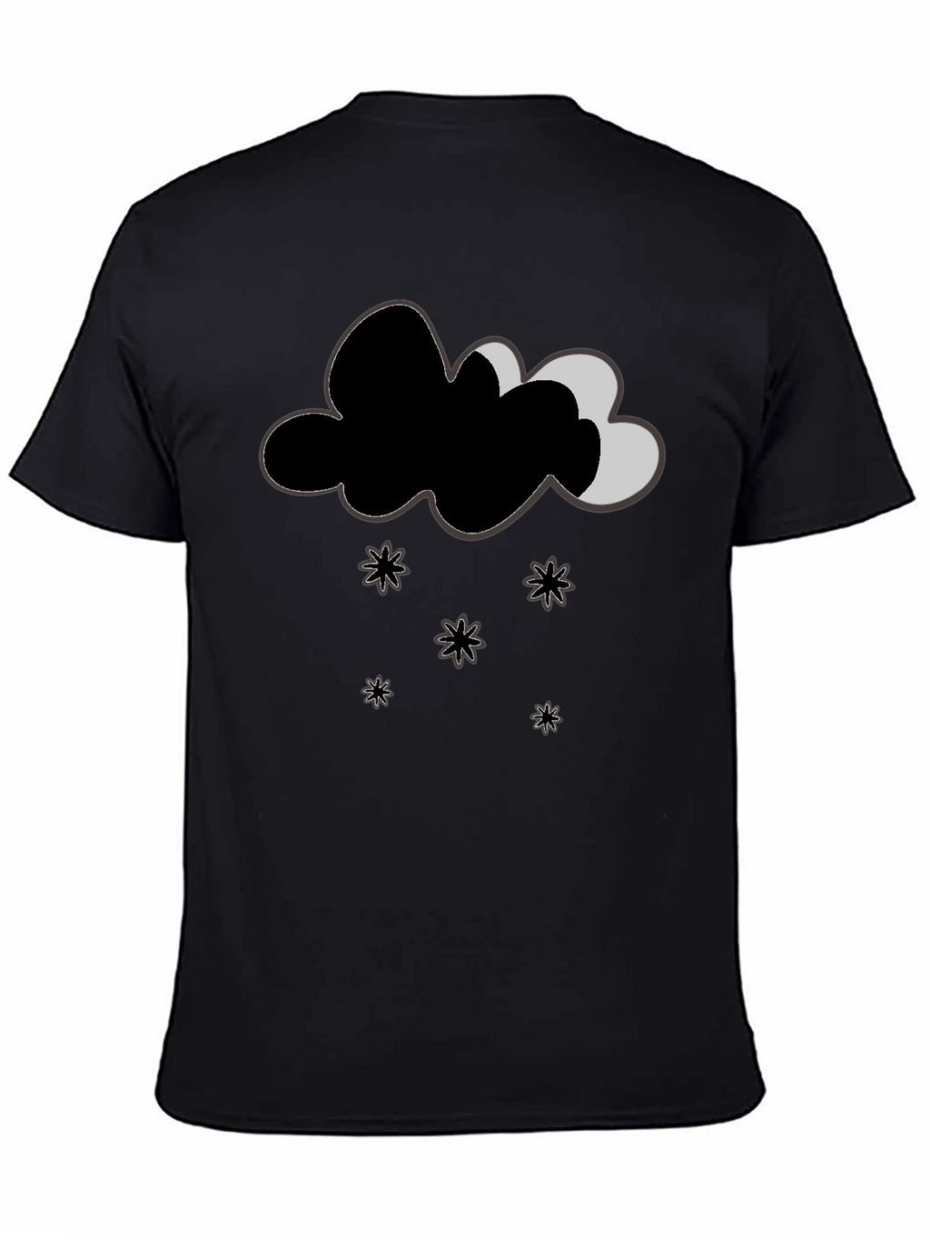 Whimsical Weather Tee - Cloud & Stars Design