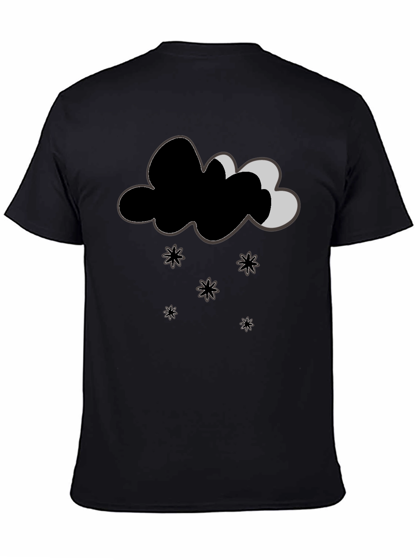 Whimsical Weather Tee - Cloud & Stars Design
