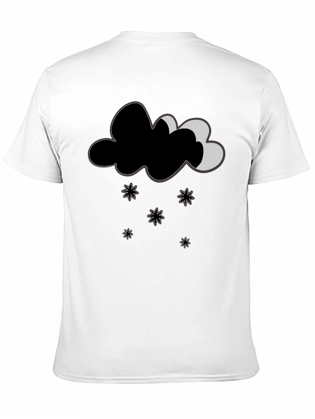 Whimsical Weather Tee - Cloud & Stars Design