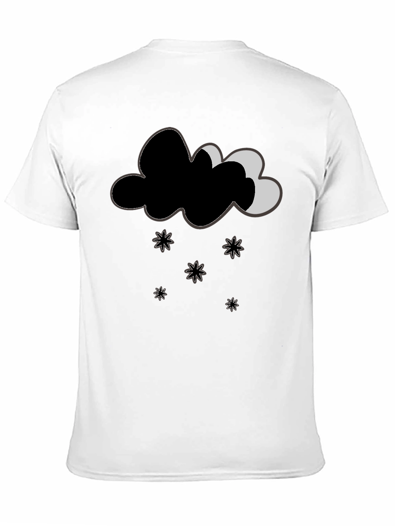 Whimsical Weather Tee - Cloud & Stars Design
