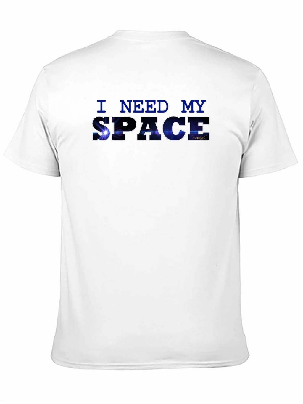 I Need My Space Graphic Black T-Shirt