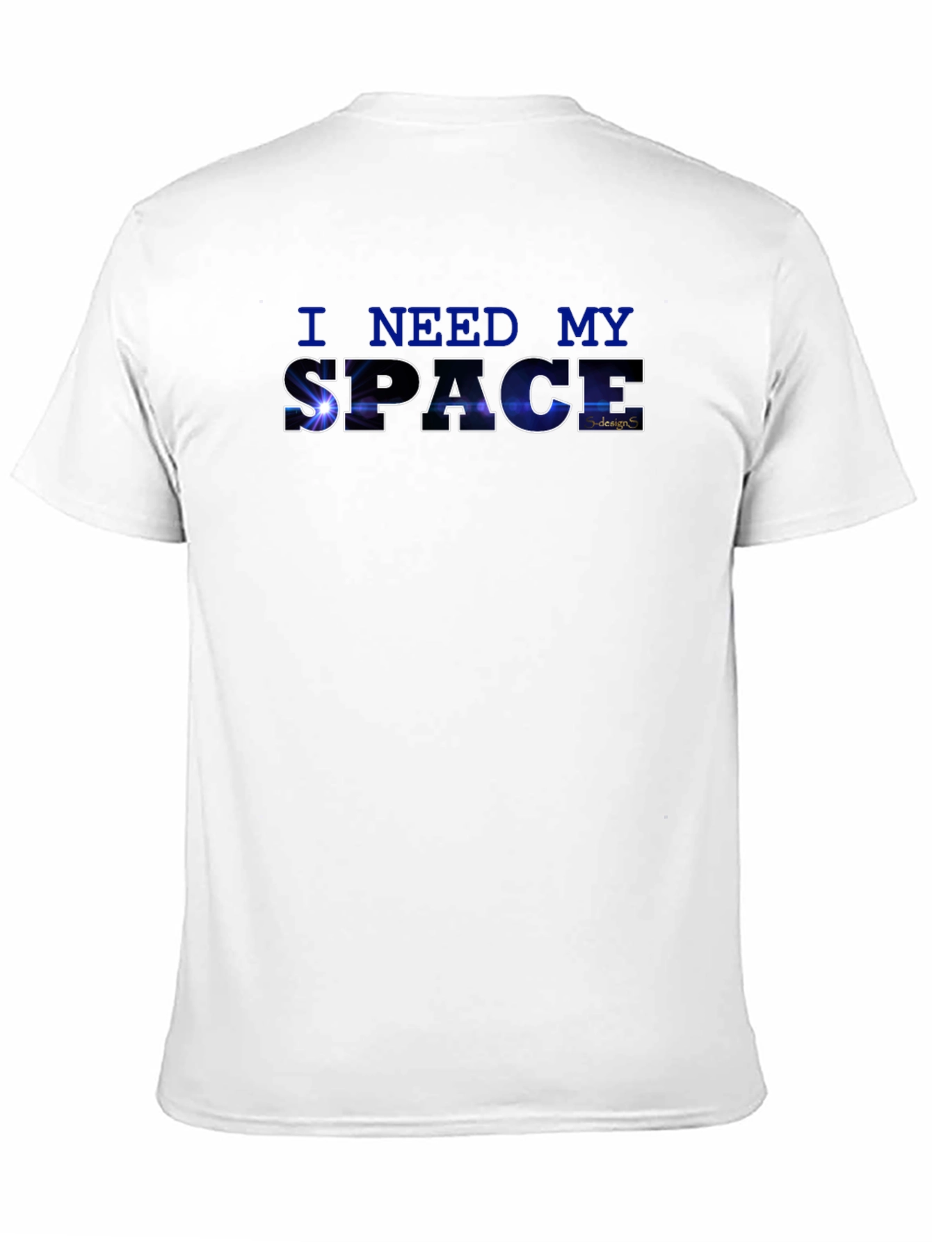 I Need My Space Graphic Black T-Shirt