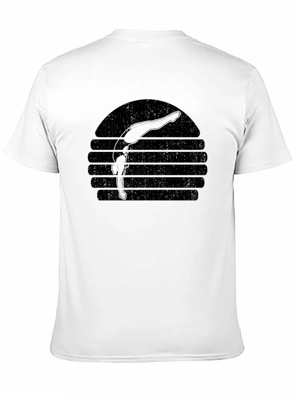 Retro Gymnastics Silhouette T-Shirt - Black