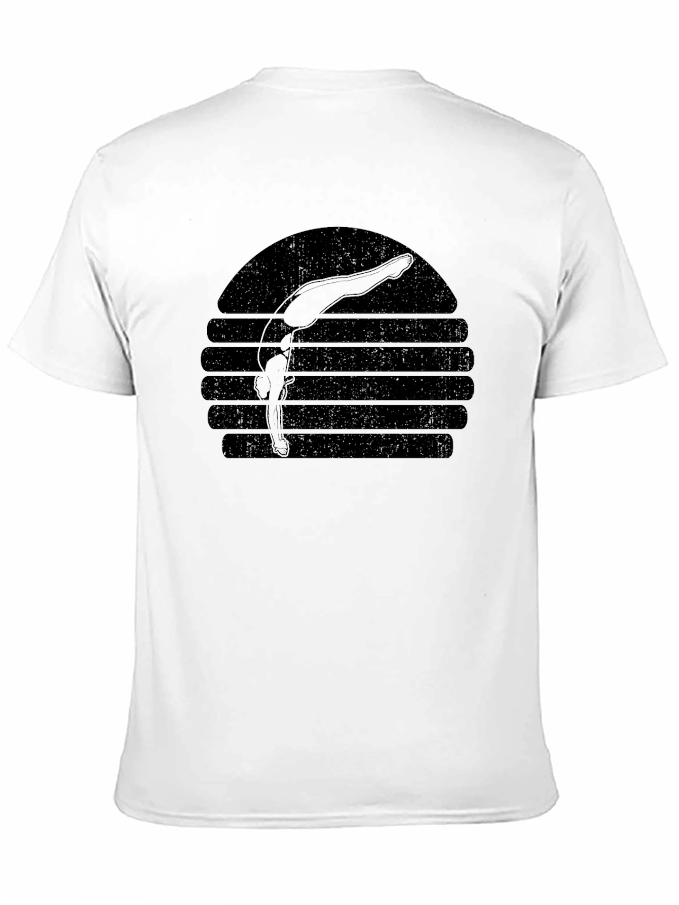 Retro Gymnastics Silhouette T-Shirt - Black