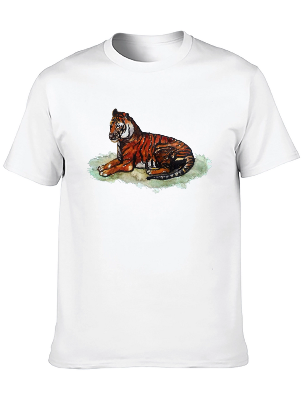 Tiger Graphic T-Shirt - Black Relaxed Fit