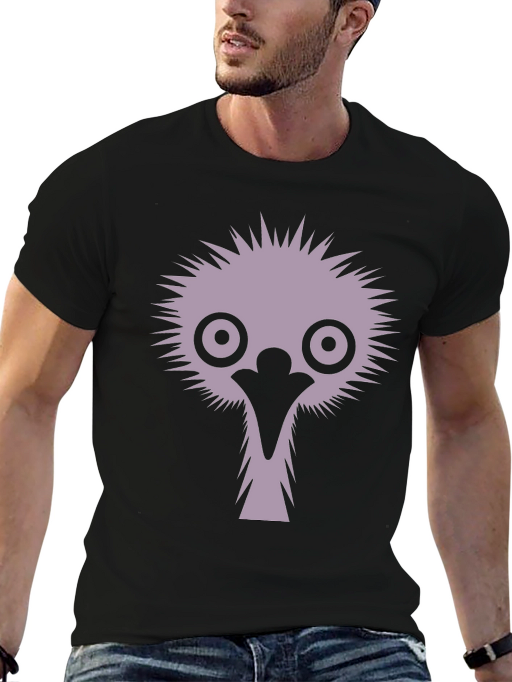 Emu Graphic T-Shirt - Funny Bird Tee