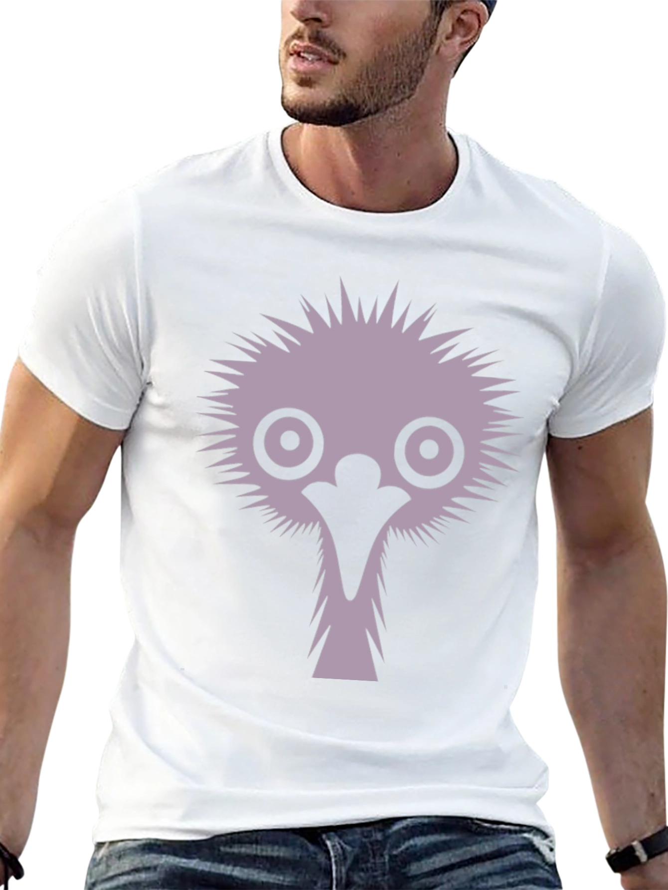 Emu Graphic T-Shirt - Funny Bird Tee