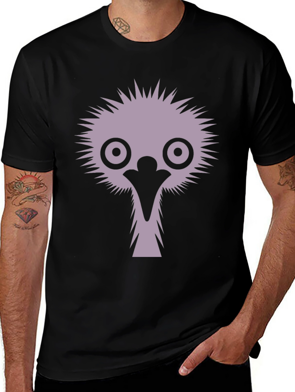 Emu Graphic T-Shirt - Funny Bird Tee