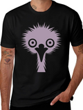 Emu Graphic T-Shirt - Funny Bird Tee