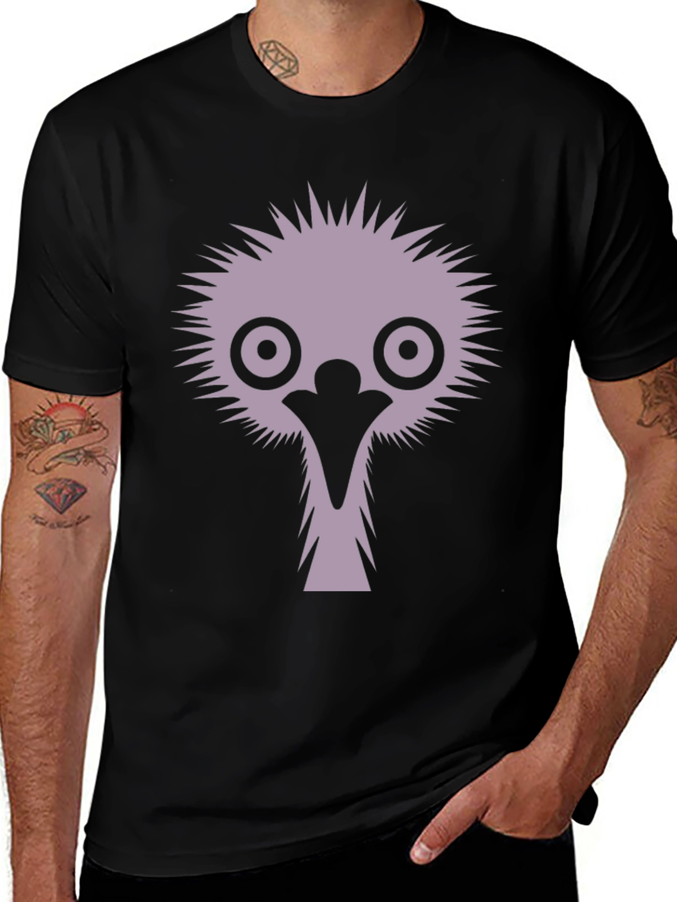 Emu Graphic T-Shirt - Funny Bird Tee