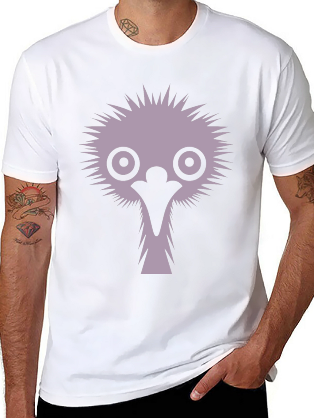 Emu Graphic T-Shirt - Funny Bird Tee
