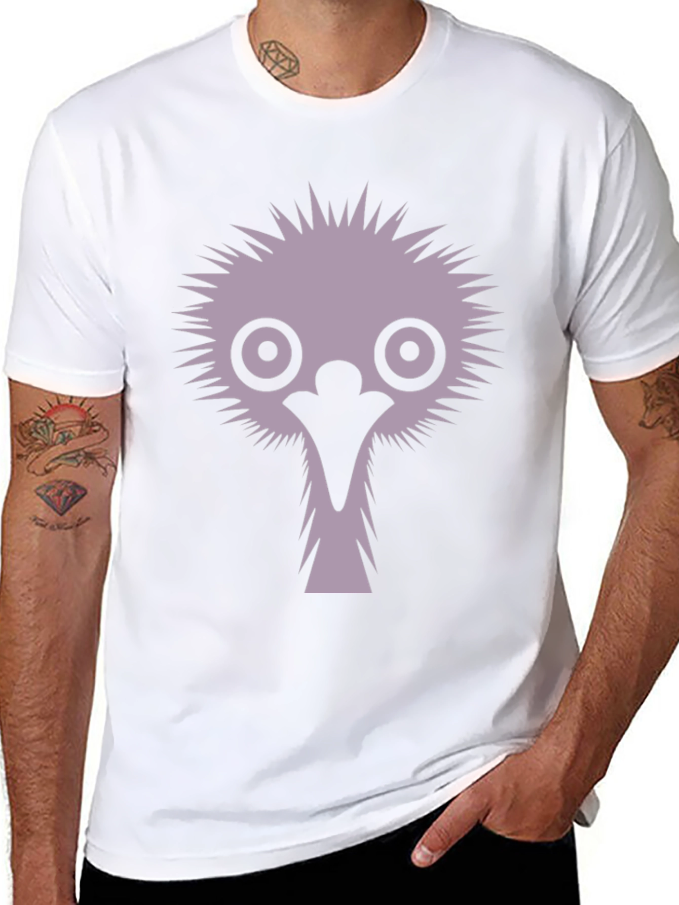 Emu Graphic T-Shirt - Funny Bird Tee