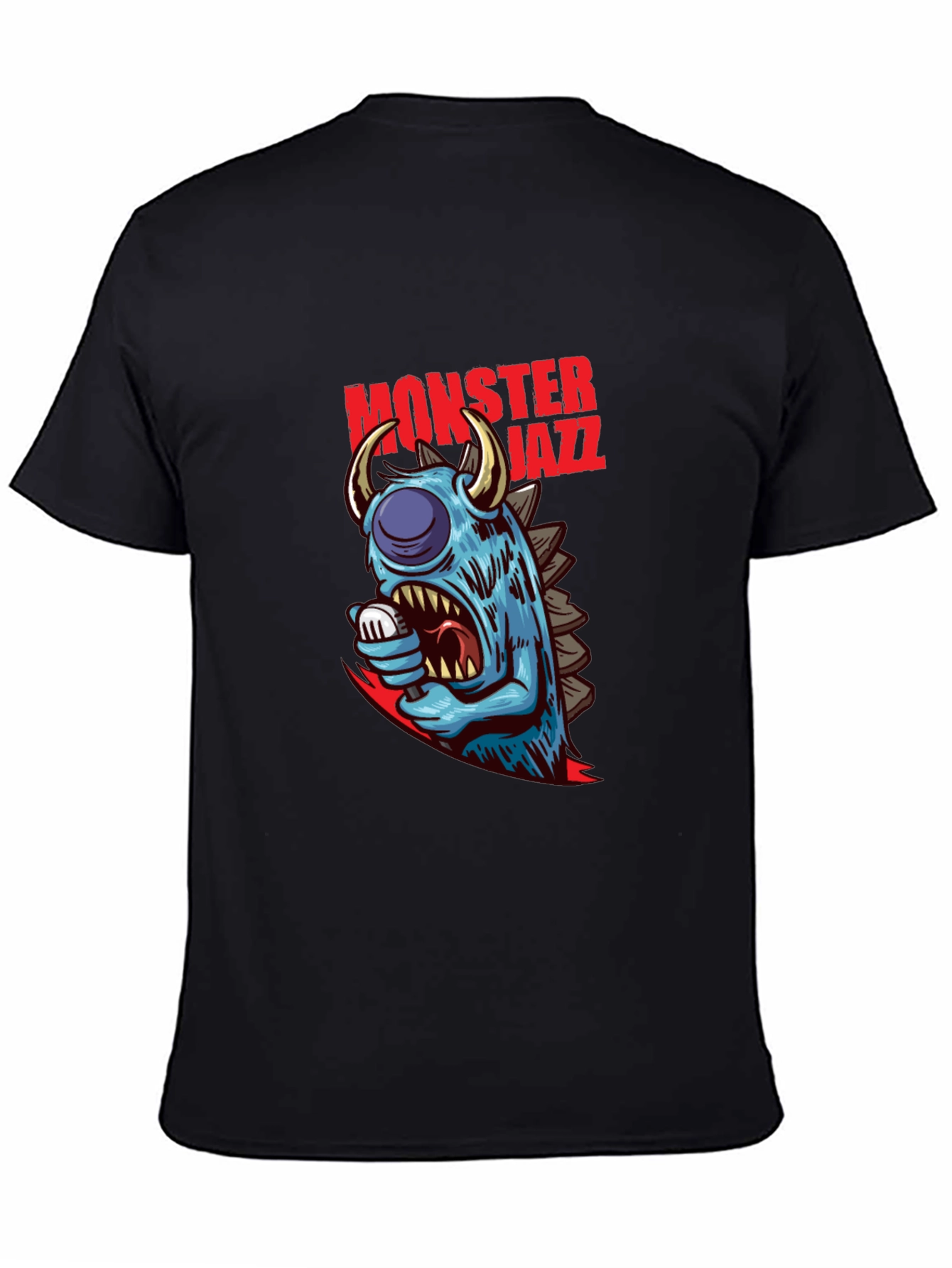 Monster Jazz Graphic Tee - Cool Creature Design
