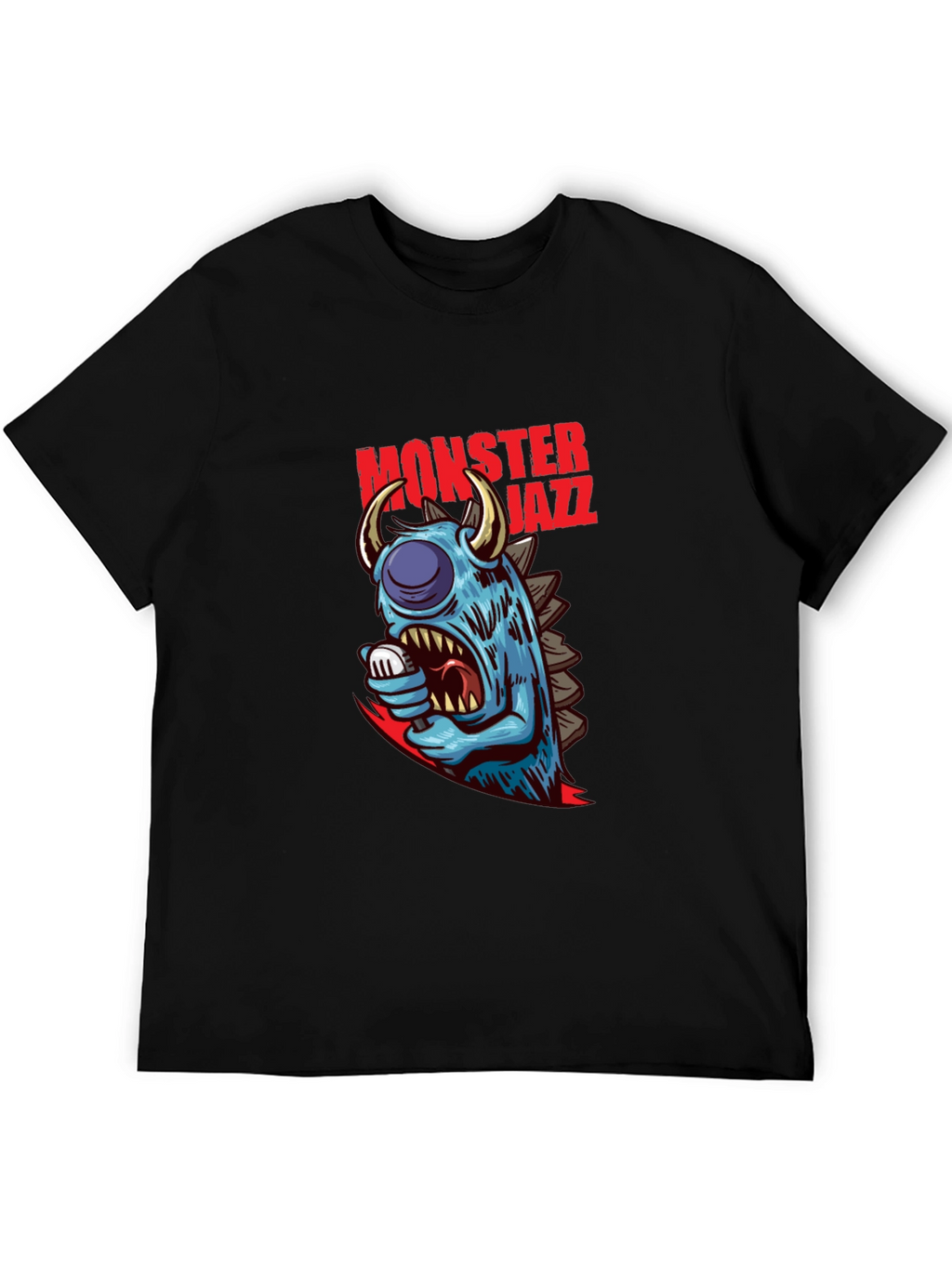 Monster Jazz Graphic Tee - Cool Creature Design