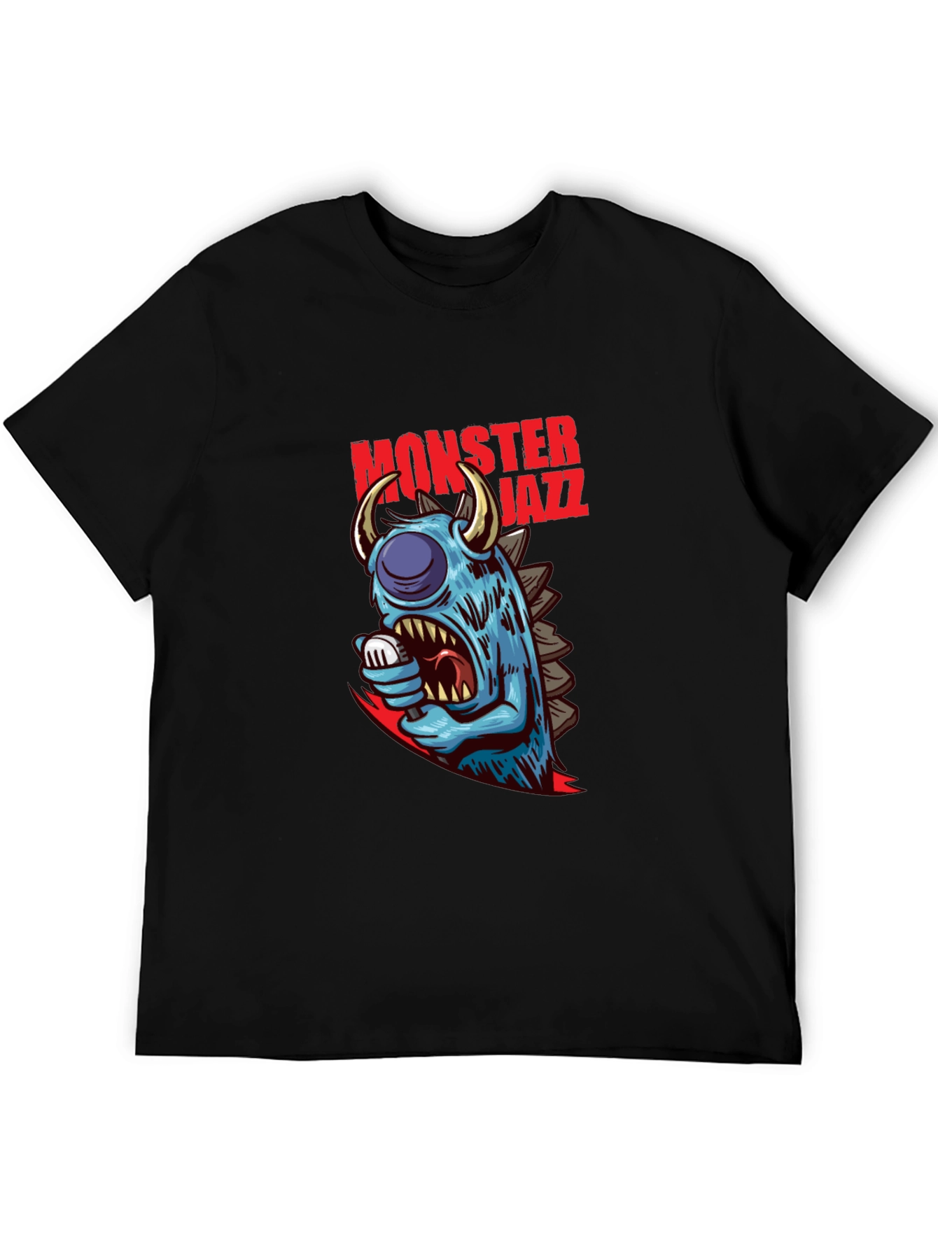 Monster Jazz Graphic Tee - Cool Creature Design