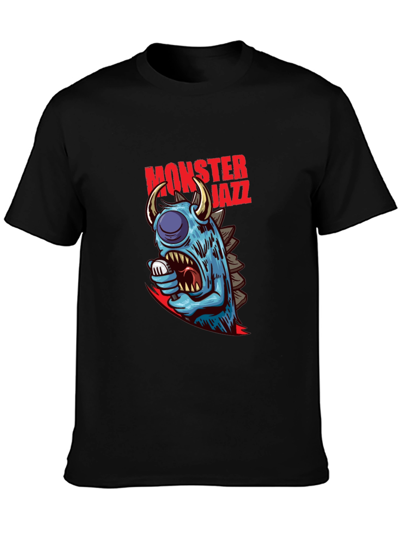Monster Jazz Graphic Tee - Cool Creature Design