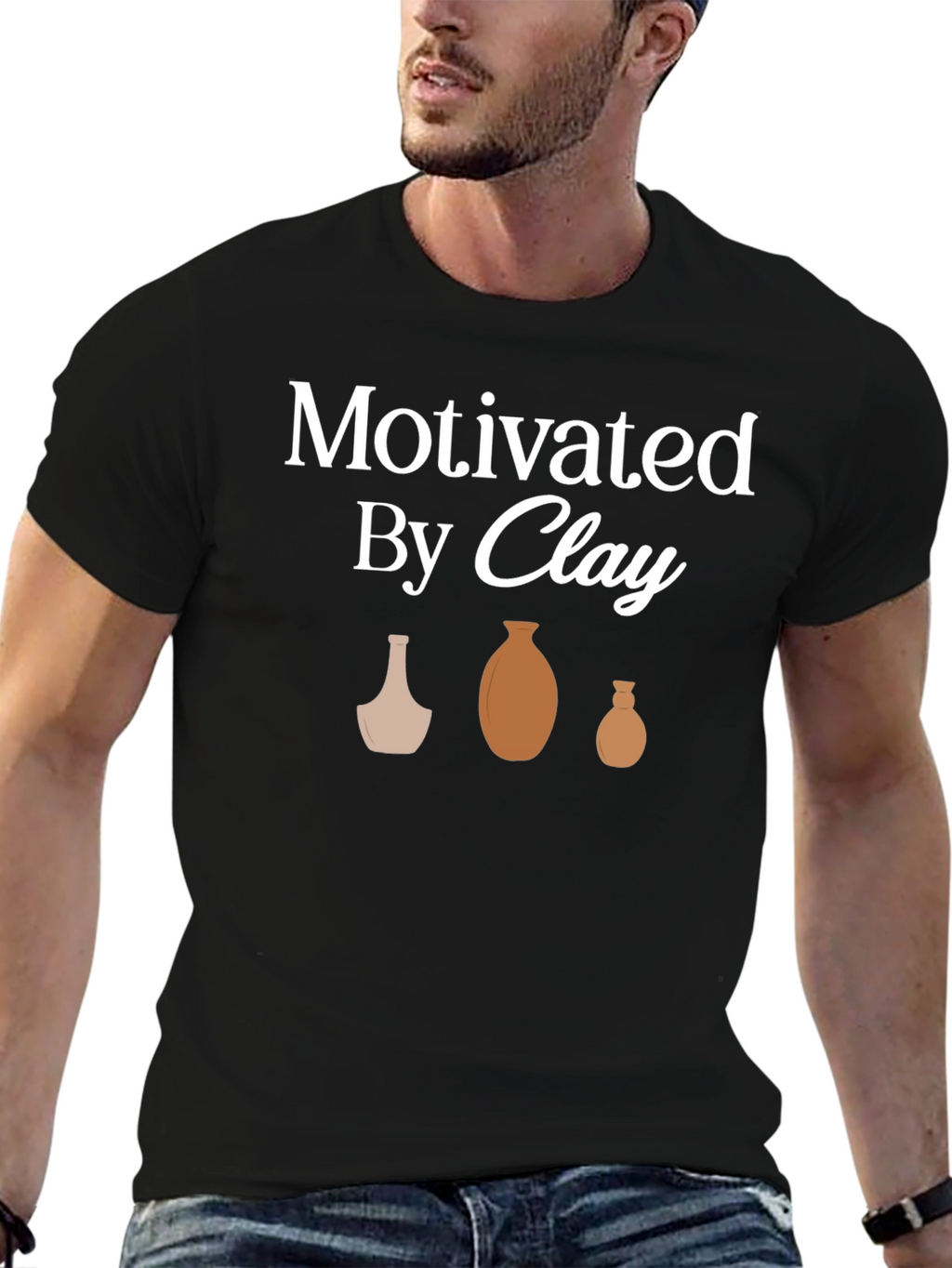Motivated By Clay Pottery Graphic T-Shirt