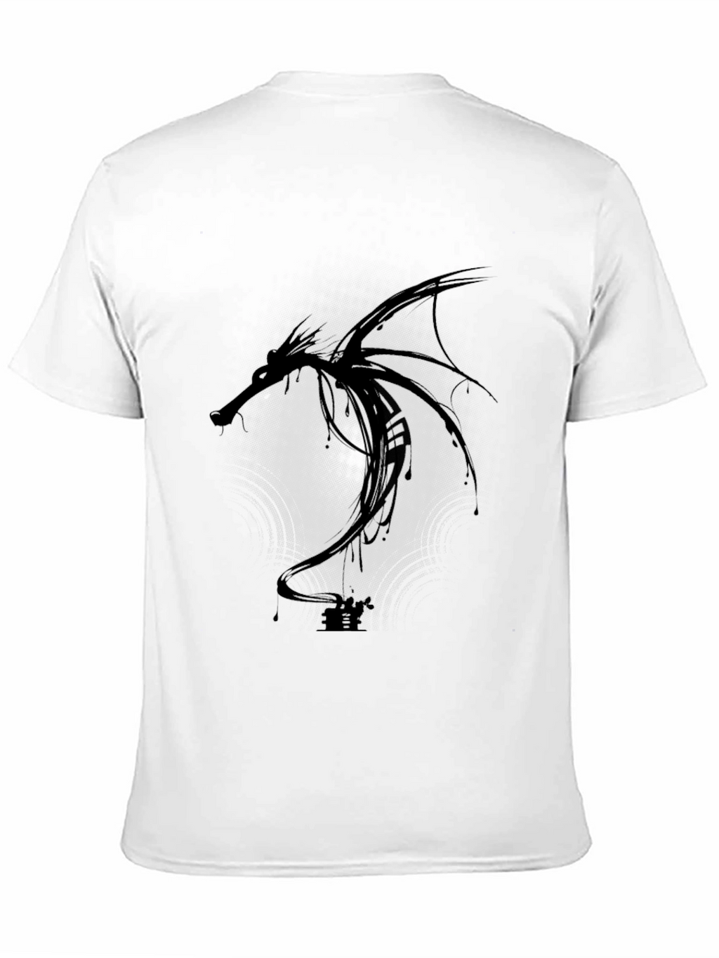 Dragon Graphic Black Tee - Modern Style