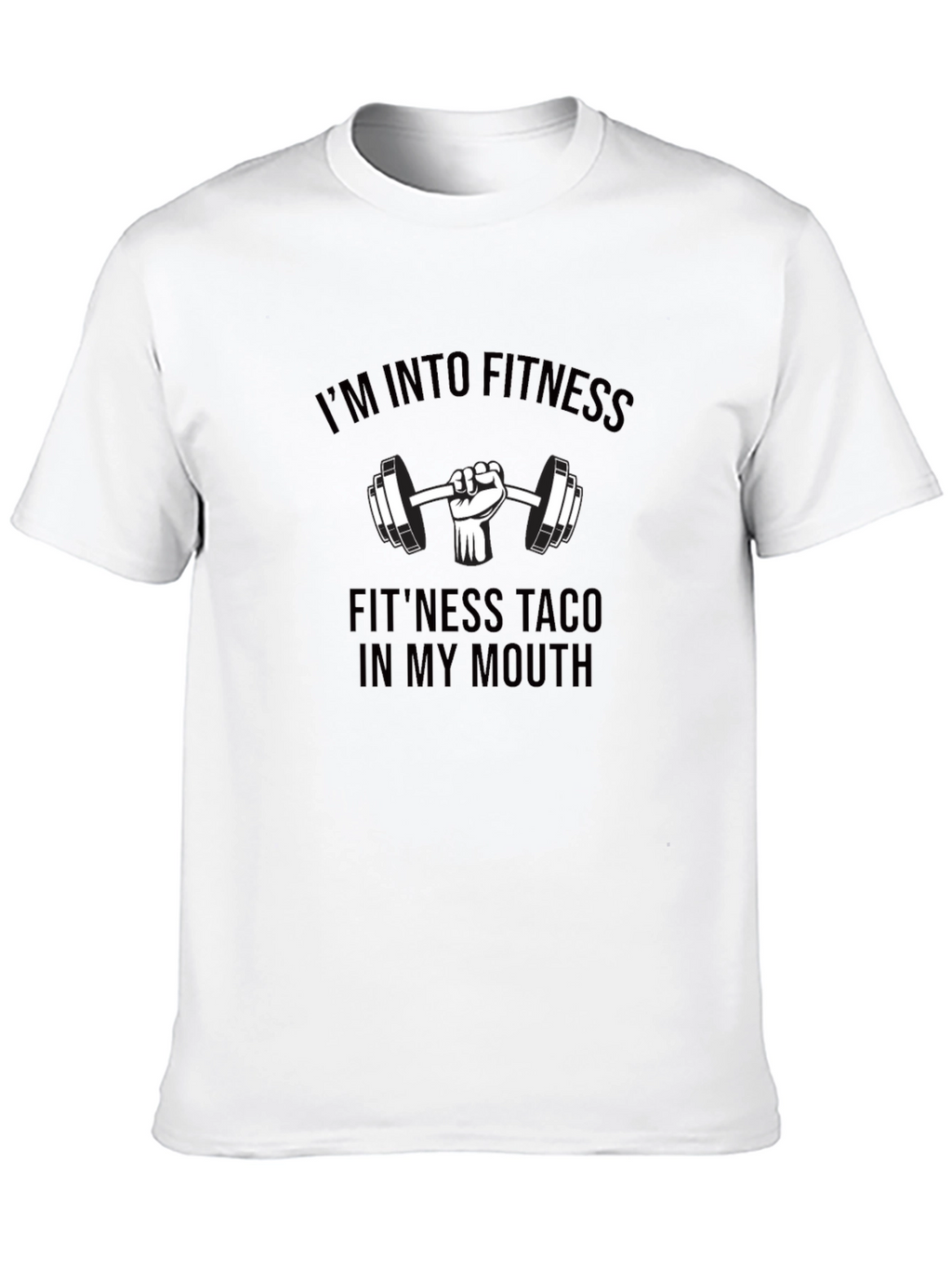 Fitness Taco Black T-Shirt Gym Humor Graphic Tee