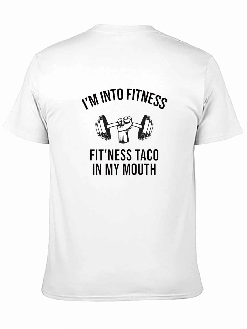 Fitness Taco Black T-Shirt Gym Humor Graphic Tee