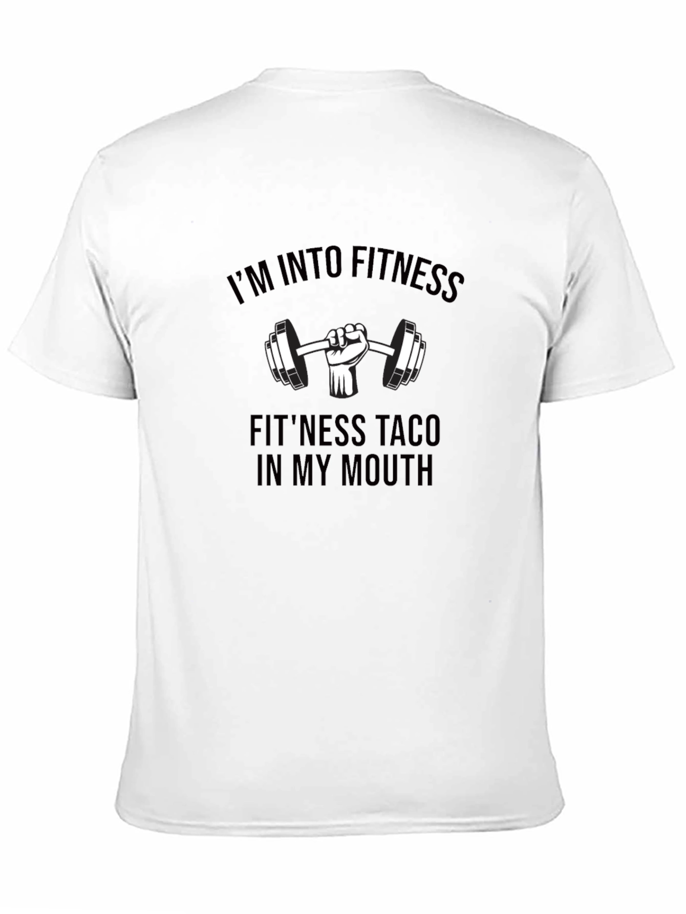 Fitness Taco Black T-Shirt Gym Humor Graphic Tee