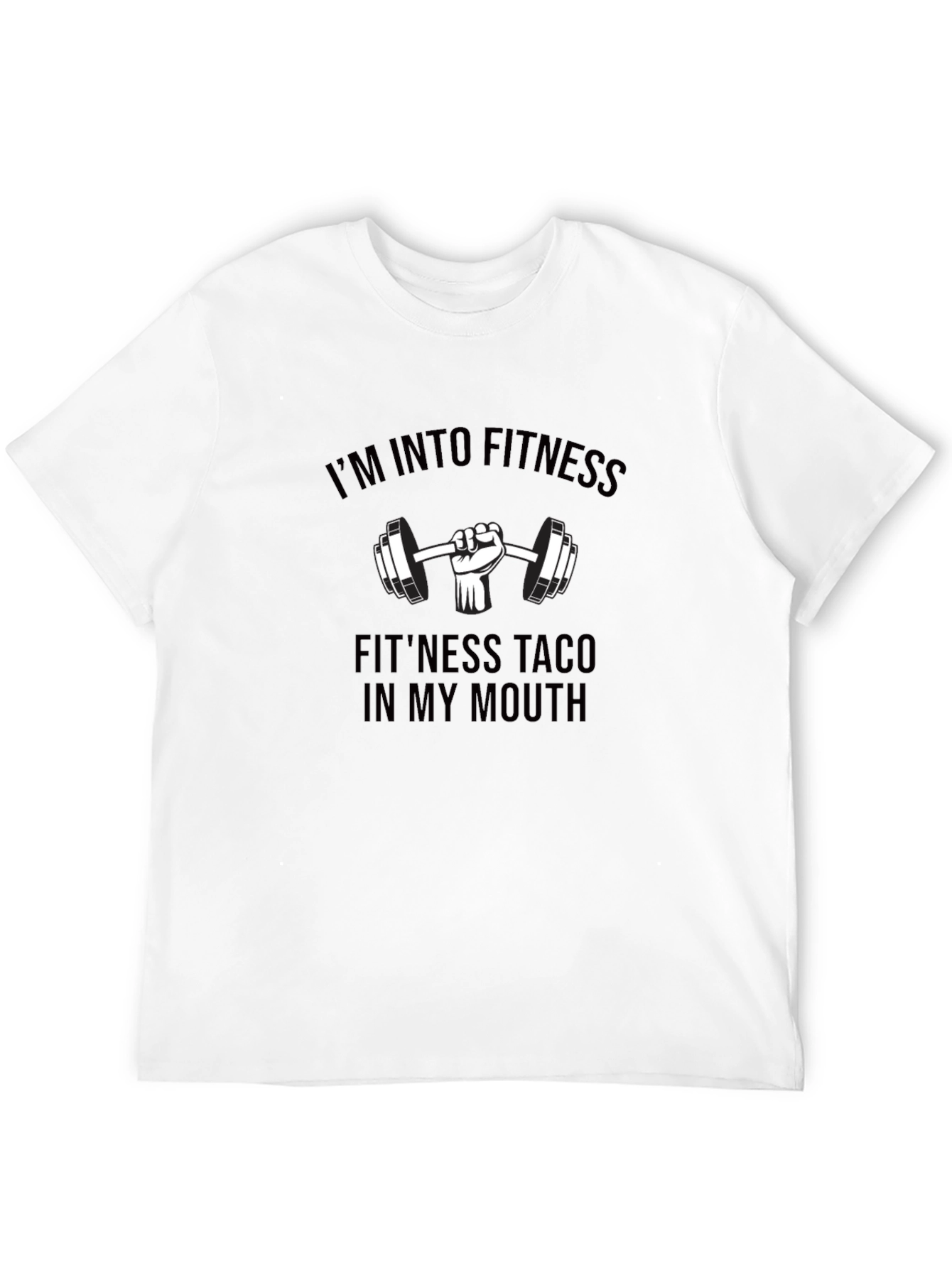 Fitness Taco Black T-Shirt Gym Humor Graphic Tee