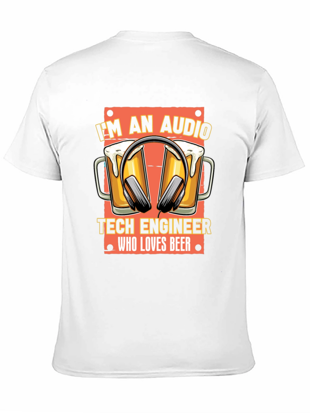 Audio Tech Engineer Beer Lover Black T-Shirt