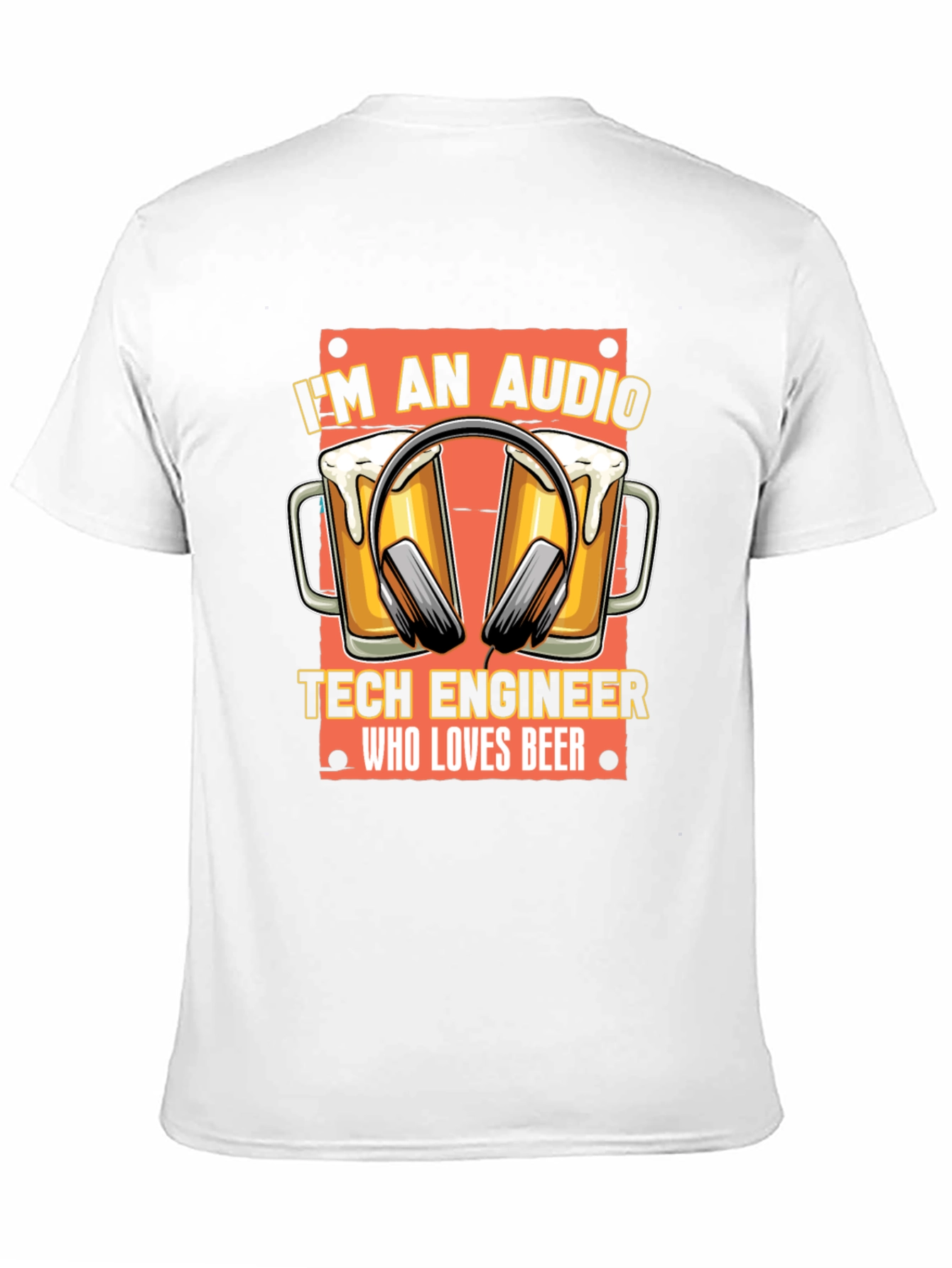 Audio Tech Engineer Beer Lover Black T-Shirt