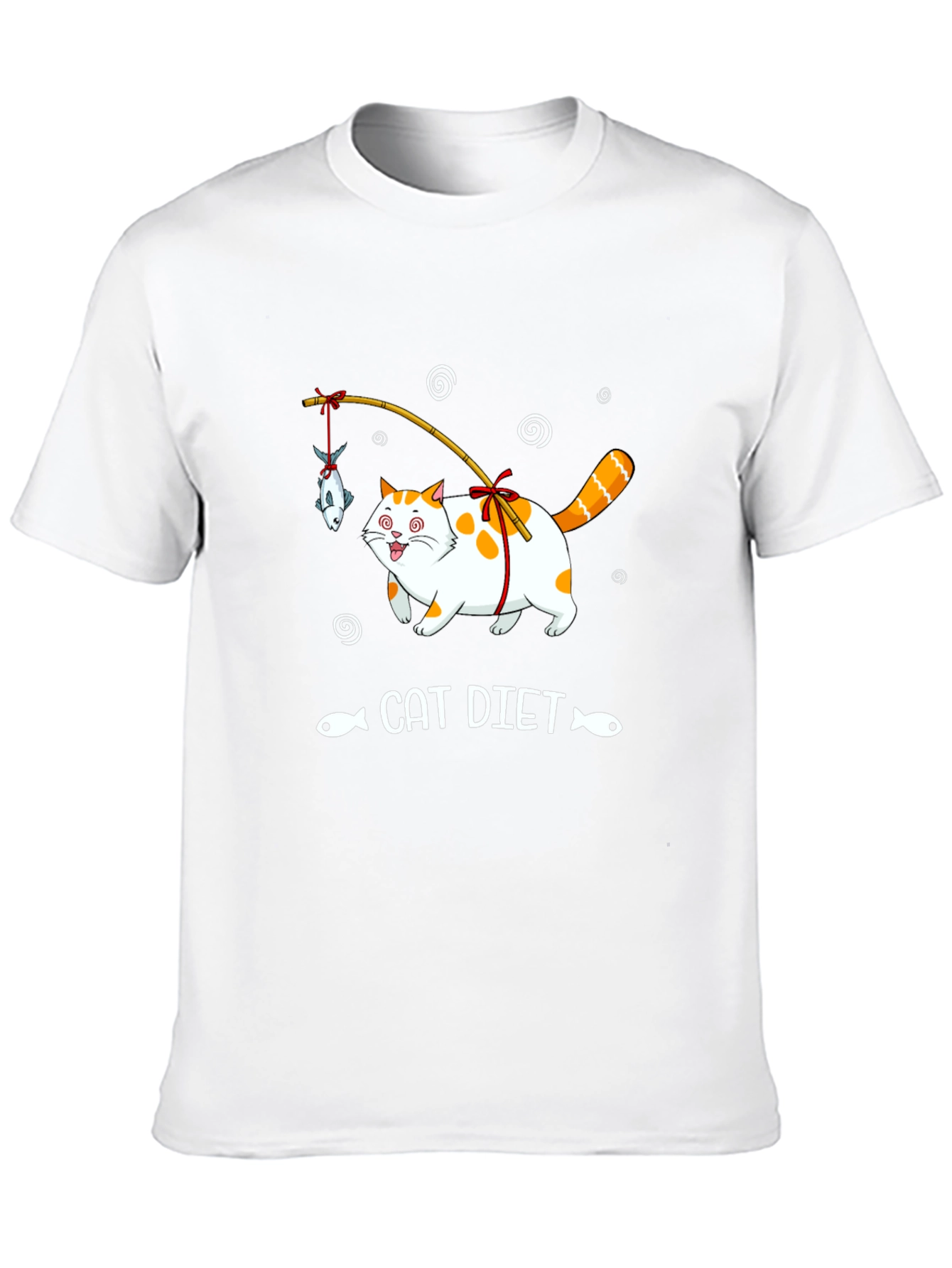 Funny Cat Diet T-Shirt - Unisex Black Tee