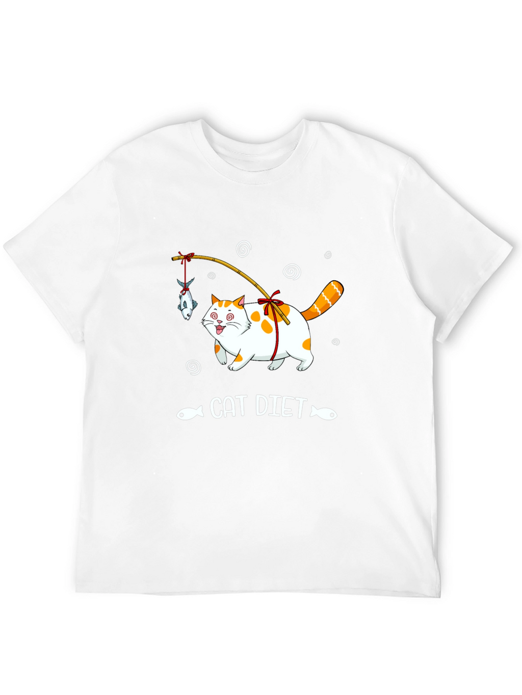 Funny Cat Diet T-Shirt - Unisex Black Tee