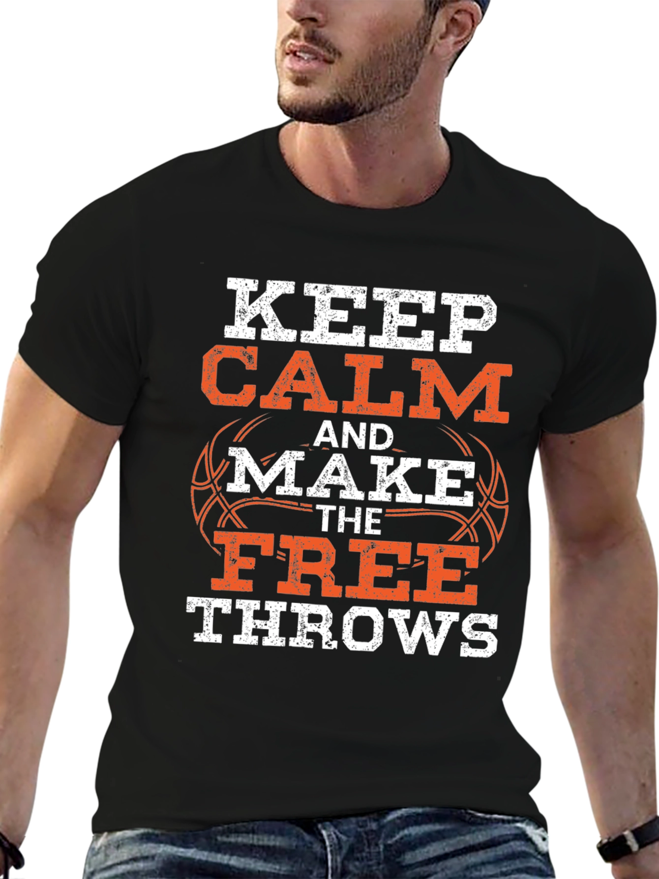 Keep Calm Basketball T-Shirt - Free Throws Graphic Tee