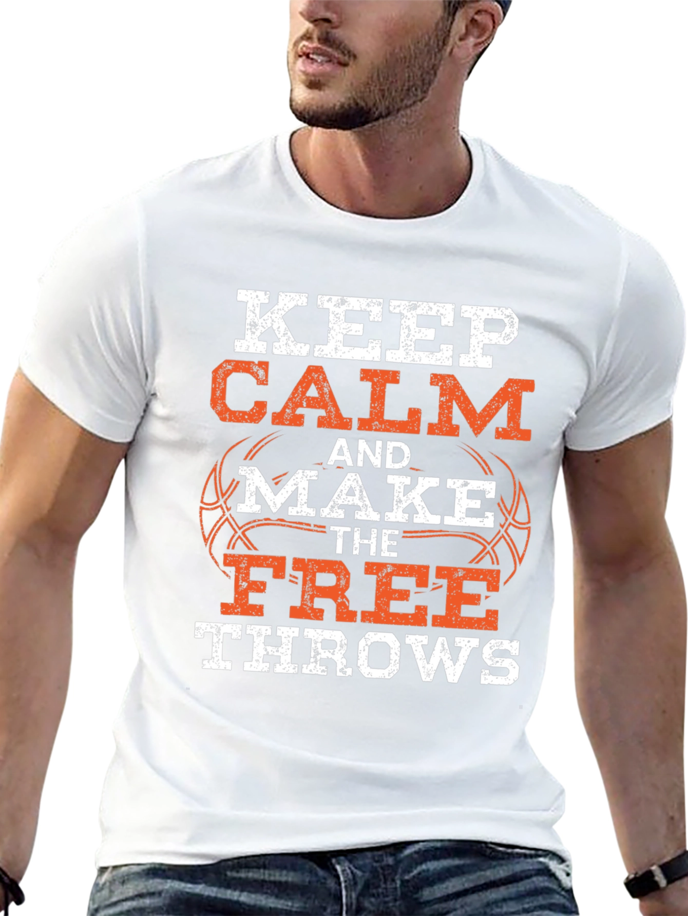 Keep Calm Basketball T-Shirt - Free Throws Graphic Tee