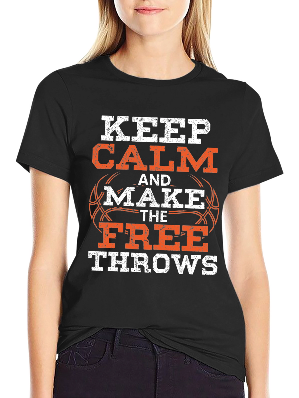Keep Calm Basketball T-Shirt - Free Throws Graphic Tee