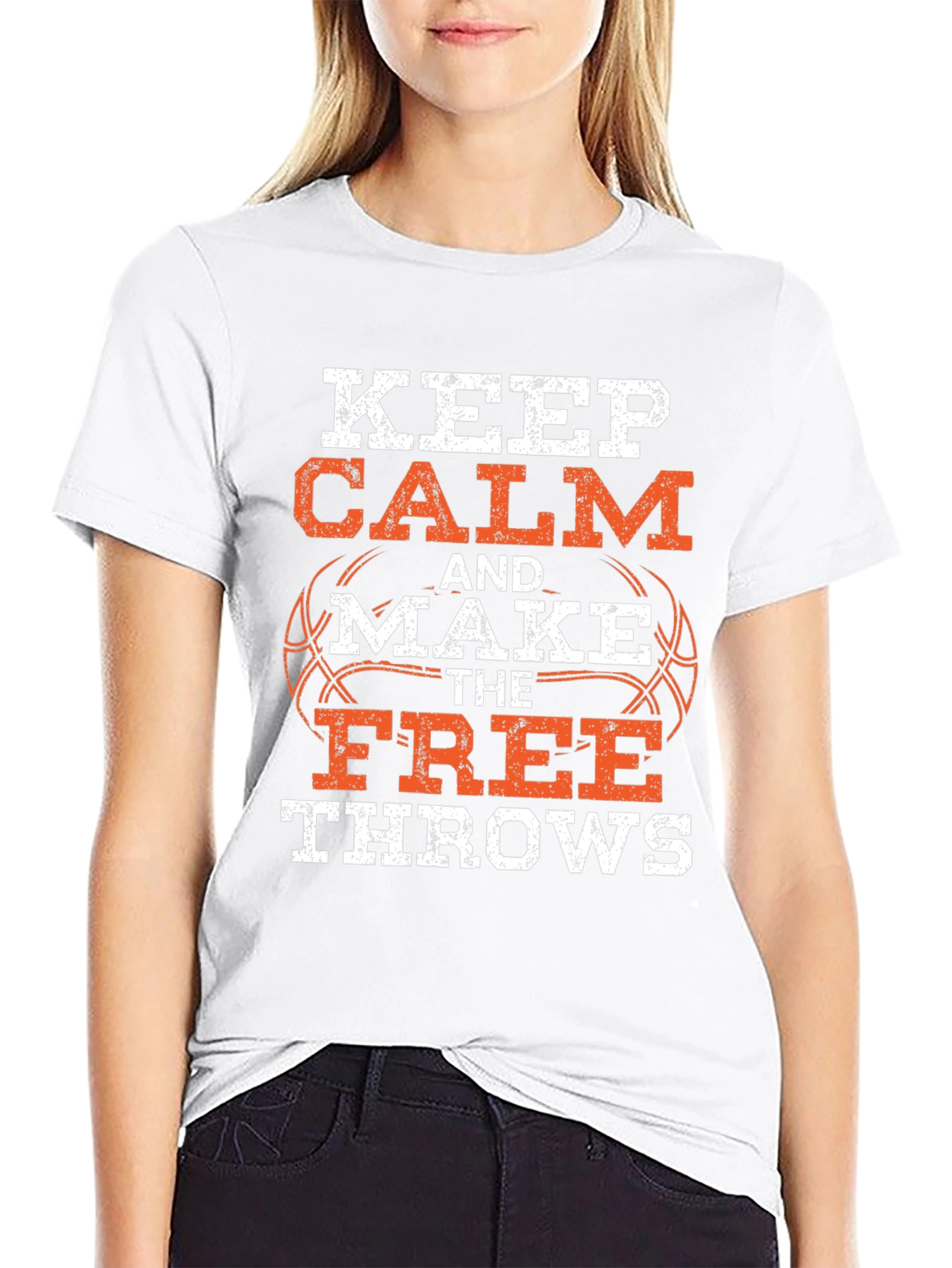 Keep Calm Basketball T-Shirt - Free Throws Graphic Tee