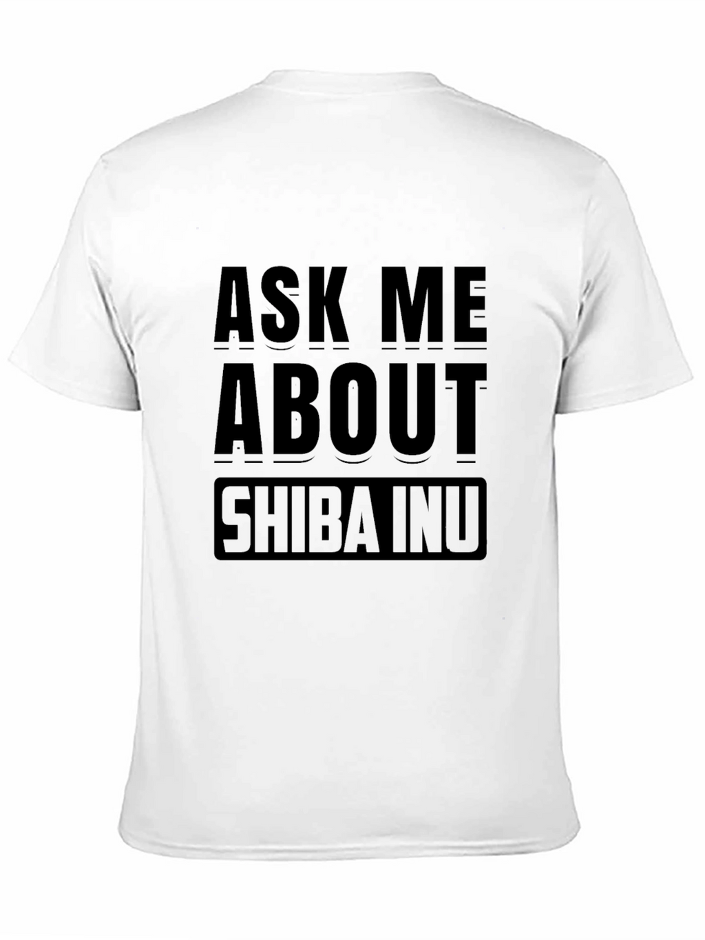 Ask Me About Shiba Inu Black T-Shirt